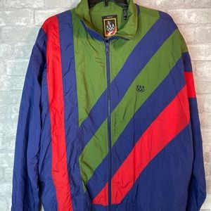 Vintage JCPenney USA Windbreaker USA Olympic Apparel Brand JCPenney Size Large